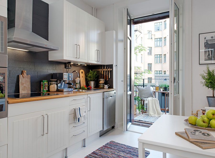 Дизайн Маленькой Кухни С Выходом На Балкон