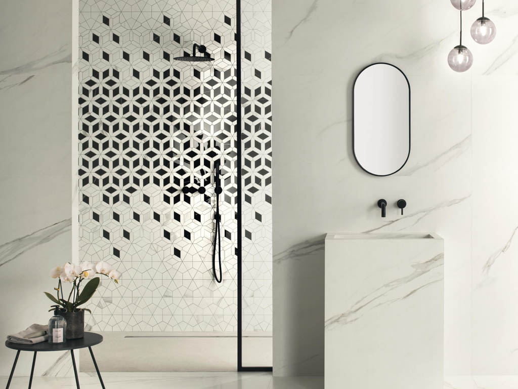 Marvel Meraviglia Calacatta Diamond Lapp. (AJQ6) 46.6x284.6 от Atlas Concorde (Италия)