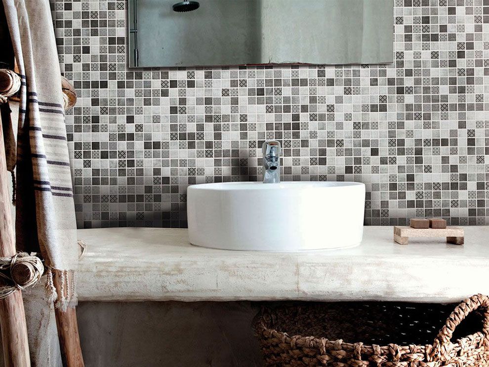 Плитка марки Mosavit – Riviere Gris Deco, формат 2,5x2,5 см Плитка марки Mosavit – Riviere Gris Deco, формат 2,5x2,5 см