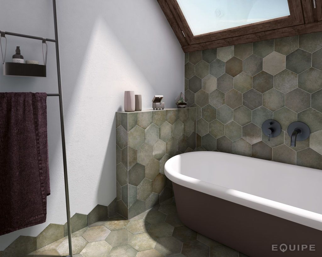 Крупноформатные Коллекции фабрики EQUIPE Ceramicas (Испания) для ванной комнаты