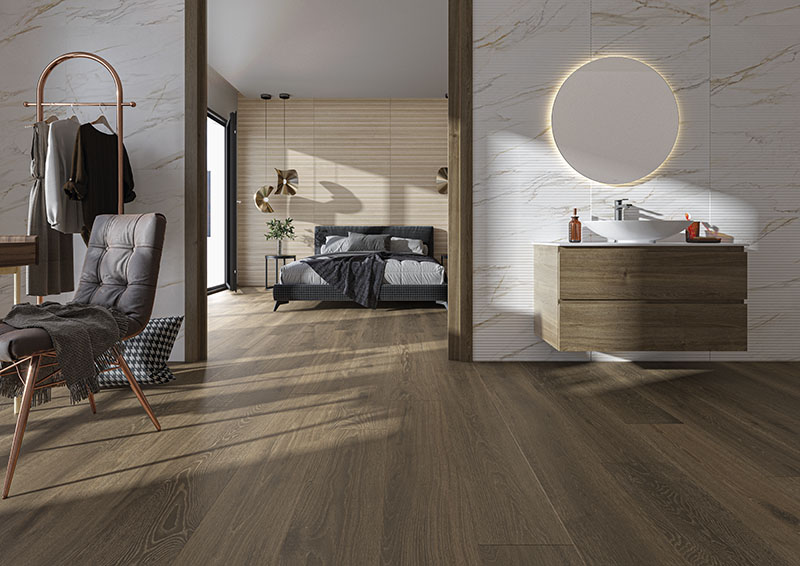 коллекция WoodMotion от Cifre Ceramica в интерьере