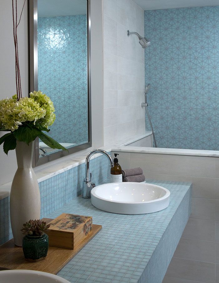 Изготовление красивой мозаичной столешницы в ванную