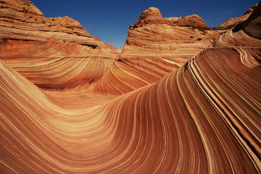 Каменные волны, на границе штатов Юта и Аризона в США