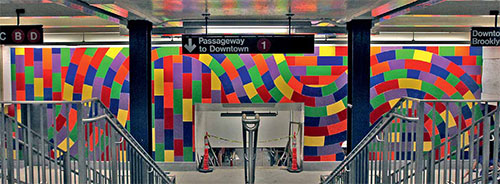 Новая достопримечательность нью-йоркского метро.